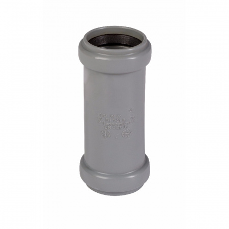 Муфта PP-H двухраструбная серая HT HTMM Дн 50 б/нап в/к Ostendorf 112510
