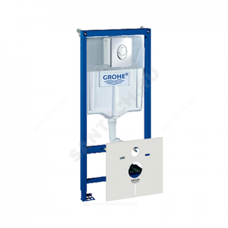 Инсталляция для подвесного унитаза Rapid SL с кнопкой смыва Skate Air хром Grohe 38750