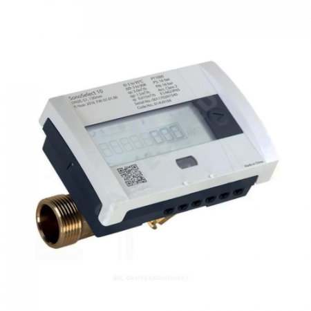 Теплосчетчик SonoSafe10 ультразвуковой подача Ду 20 Ру16 1,5м3/ч L=130мм Б/К 95С резьба Danfoss 014U0044P