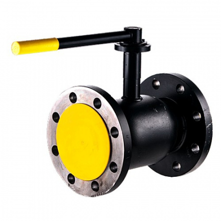 Кран шаровой сталь Ballomax КШТ 61.103 Ду 125 Ру16 фл ISO-фл и рукоятка BROEN КШТ 61.103.125.А.16