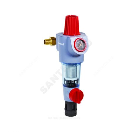 Фильтр сетчатый T-образный пластик Ду 15 Ру16 Тмакс=30 oC G1/2" НР FK74CS Honeywell FK74CS-1/2"AD