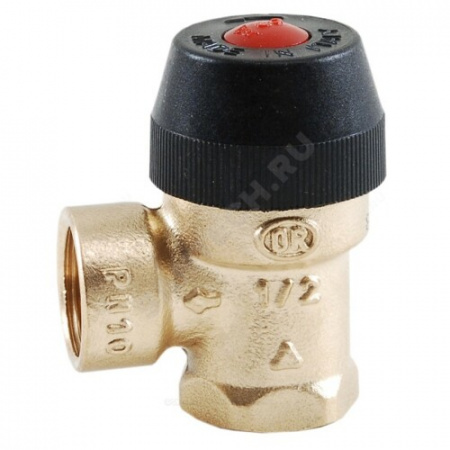 Клапан предохранительный латунь 487 Ду15х15 Ру10 ВР/ВР Rp1/2"хRp1/2" Рср=2.5бар OR 0487.125