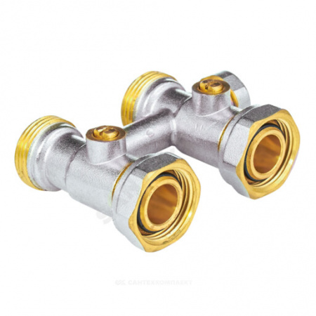 Узел нижнего подключения Ду 20 Ру10 3/4"ЕКx3/4"ЕК прямой Aquasfera 5014-01