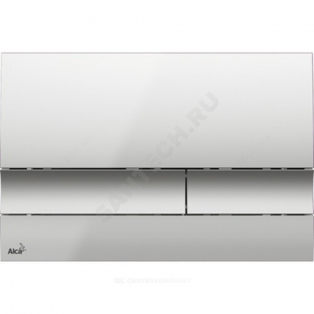 Кнопка для инсталляции хром матовый Alca Plast M1722