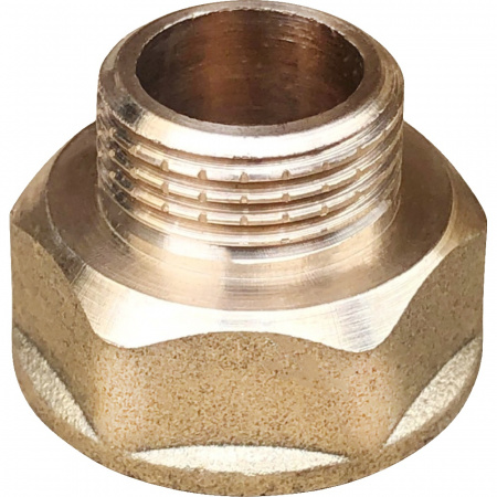 Переход латунь Ду 25х20 (1"х3/4") ВР/НР VALFEX VF.592.L.100.034
