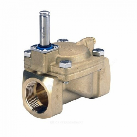 Клапан эл/магн латунь НЗ EV220B Ду15 Ру16 G1/2" ВР 90С Danfoss 032U7170
