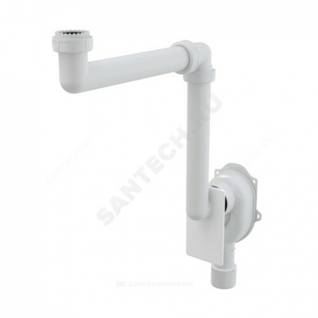 Сифон для умывальника/мойки 1 1/2"/1 1/4"x40 с переходной трубкой 40/50 вертикальный выпуск Alca Plast A873