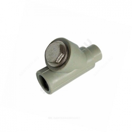 Фильтр PP-R сетчатый серый внутр/наруж пайка Дн 32х45гр VALFEX 10142032Г